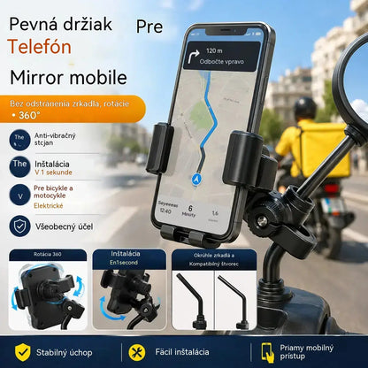 🚴 Držiak telefónu na motocykel/elektrický bicykel/bicykel: Bezpečne uchytí váš telefón pre jednoduchú navigáciu.