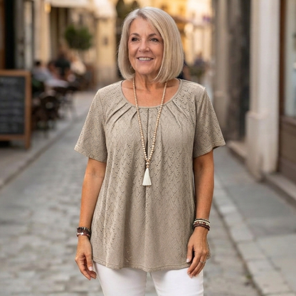 🎁【L-6XL】Camisas elegantes para mujer, camisetas informales de manga corta.✅️Pago contra entrega