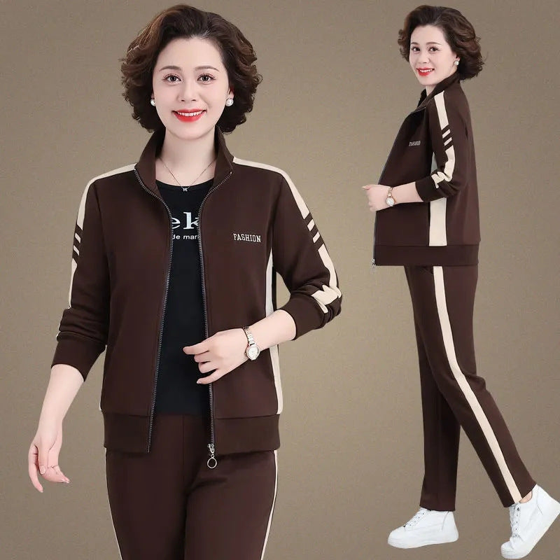 🔥【50% popusta】🔥 Novi jesenski ležerni sportski set, plus veličine【jakna + hlače】【M-5XL】