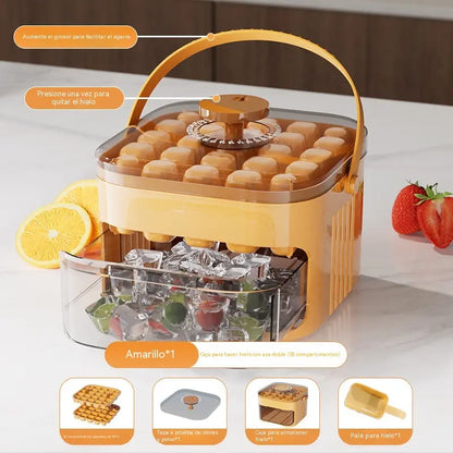 🧊Máquina de hielo con 25 compartimentos