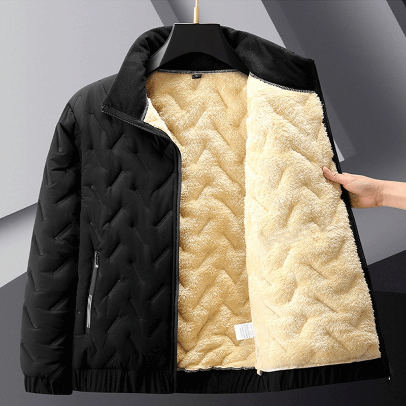 🎉⛄【Нов зимен стил🔥】【M-5XL】Модерно мъжко яке с голям размер от кадифе и удебелена материя