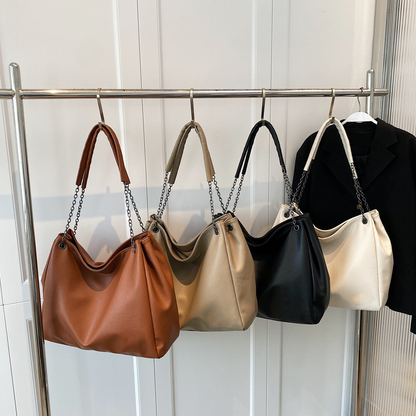 👜👝【50% zniżki 🔥】【Bardzo duża pojemność 💥】Nowa damska skórzana torba na ramię o dużej pojemności
