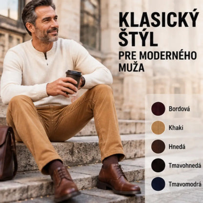 😎🏆 【50% zľava 🔥🔥】Pánske manšestrové nohavice na jeseň/zimu – klasický bestseller