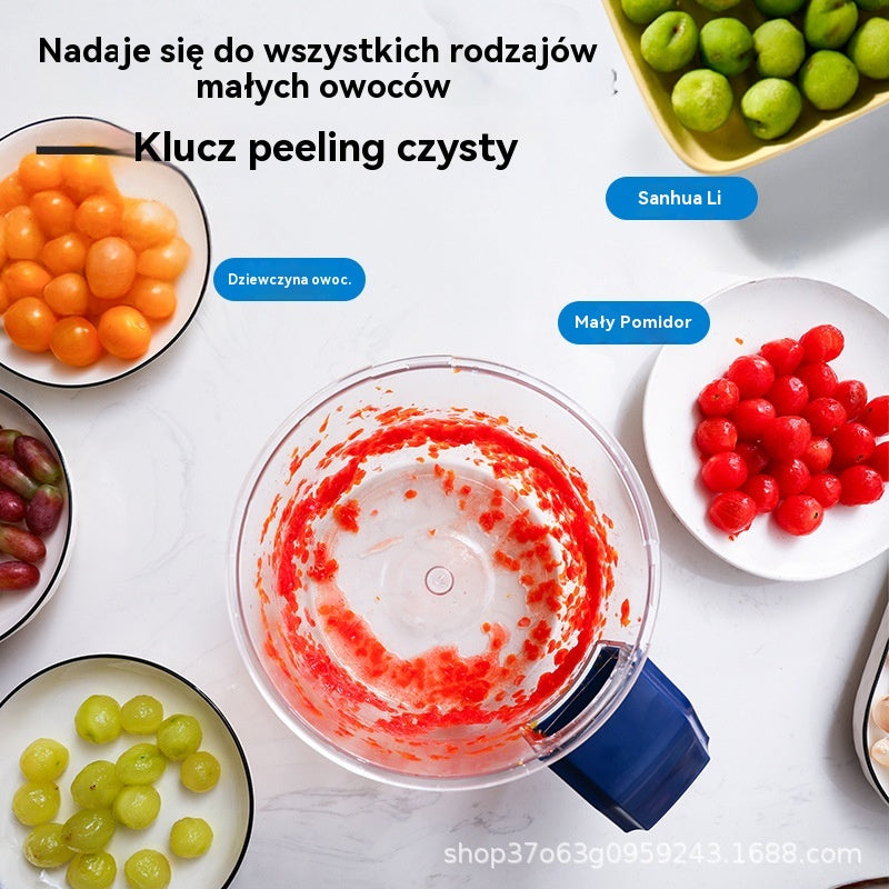 🔥🍇【Bestseller】W pełni automatyczna elektryczna obieraczka do owoców, zielonych winogron i czosnku