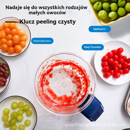 🔥🍇【Bestseller】W pełni automatyczna elektryczna obieraczka do owoców, zielonych winogron i czosnku