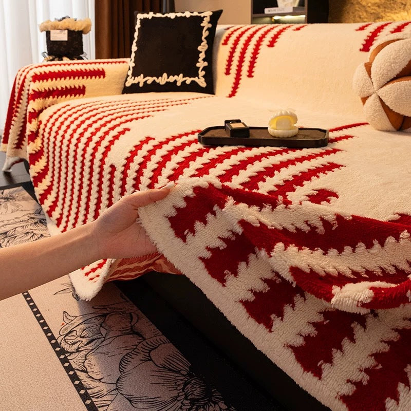 🍂2025 Nova jesensko/zimska zadebljana lagana luksuzna plišana navlaka za sofu, tkaninski jastuk za sofu🍂【180*150cm】