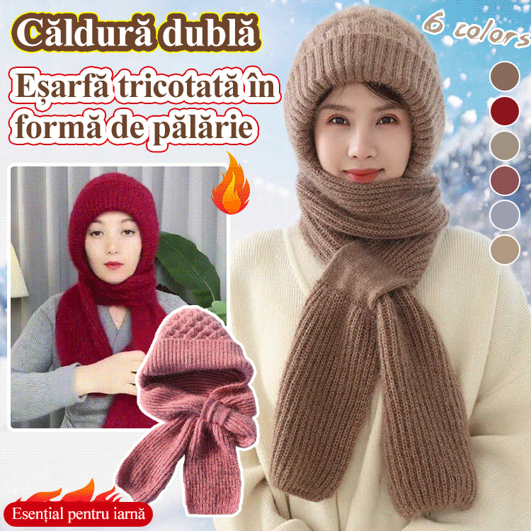 🔥50% ZNIŻKI🔥【Czapka + Szalik】🐏 Wysokiej jakości, przyjemny w dotyku, miękki i wiatroszczelny kaptur oraz szalik z wbudowaną ochroną uszu