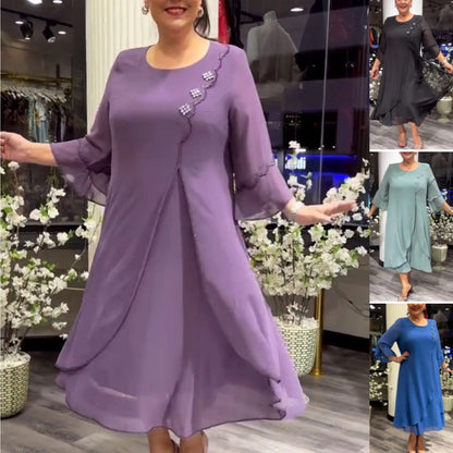 💖【S-5XL】❤️2025 Nowe wysokiej jakości sukienki szyfonowe