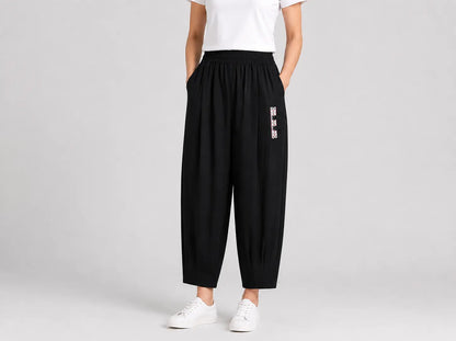 🔥✨【M–4XL】👖 Ľahké a priedušné dámske letné nohavice - zmes bavlny a ľanu