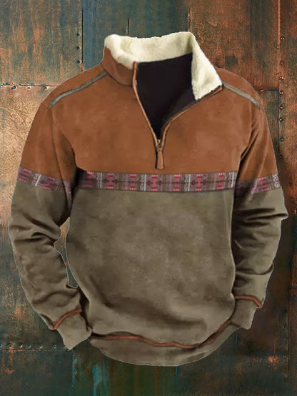 👕【S-4XL]2024 Męski modny, jesienno-zimowy, ciepły sweter z długim rękawem i nadrukiem 3D-3773911