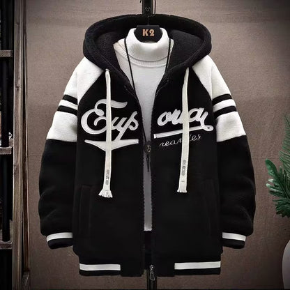 ⛄✨【Oferta ograniczona czasowo -50%】🔥Nowa męska kurtka zimowa wykonana z grubej, ciepłej wełnianej skóry