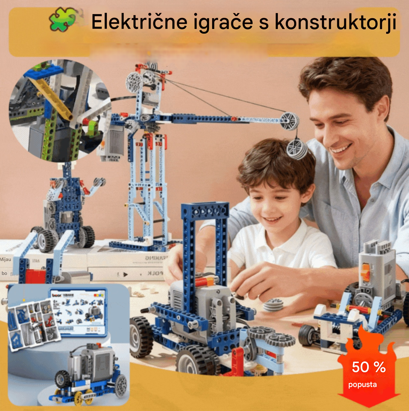 🧩✨【312 kosov】 Električna igrača iz kock🎢 Priljubljene električne gradbene kocke, ki jih imajo radi otroci