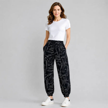 👖Spodnie z wysokim stanem Ice Silk dla kobiet – luźne, duże rozmiary 40–100 kg – letnie, oddychające spodnie z szerokimi nogawkami