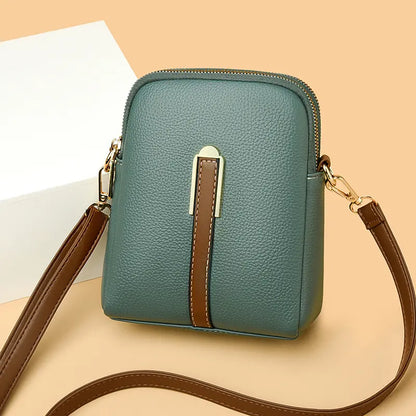 🔥✨【Zľava 50 %🔥】Štýlová a elegantná dámska malá crossbody kabelka z pravej kože