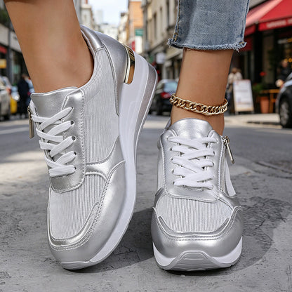 🔥¡Último día con un 50% de descuento! Zapatos ortopédicos elegantes y cómodos para mujer, con cremallera lateral y suela gruesa.