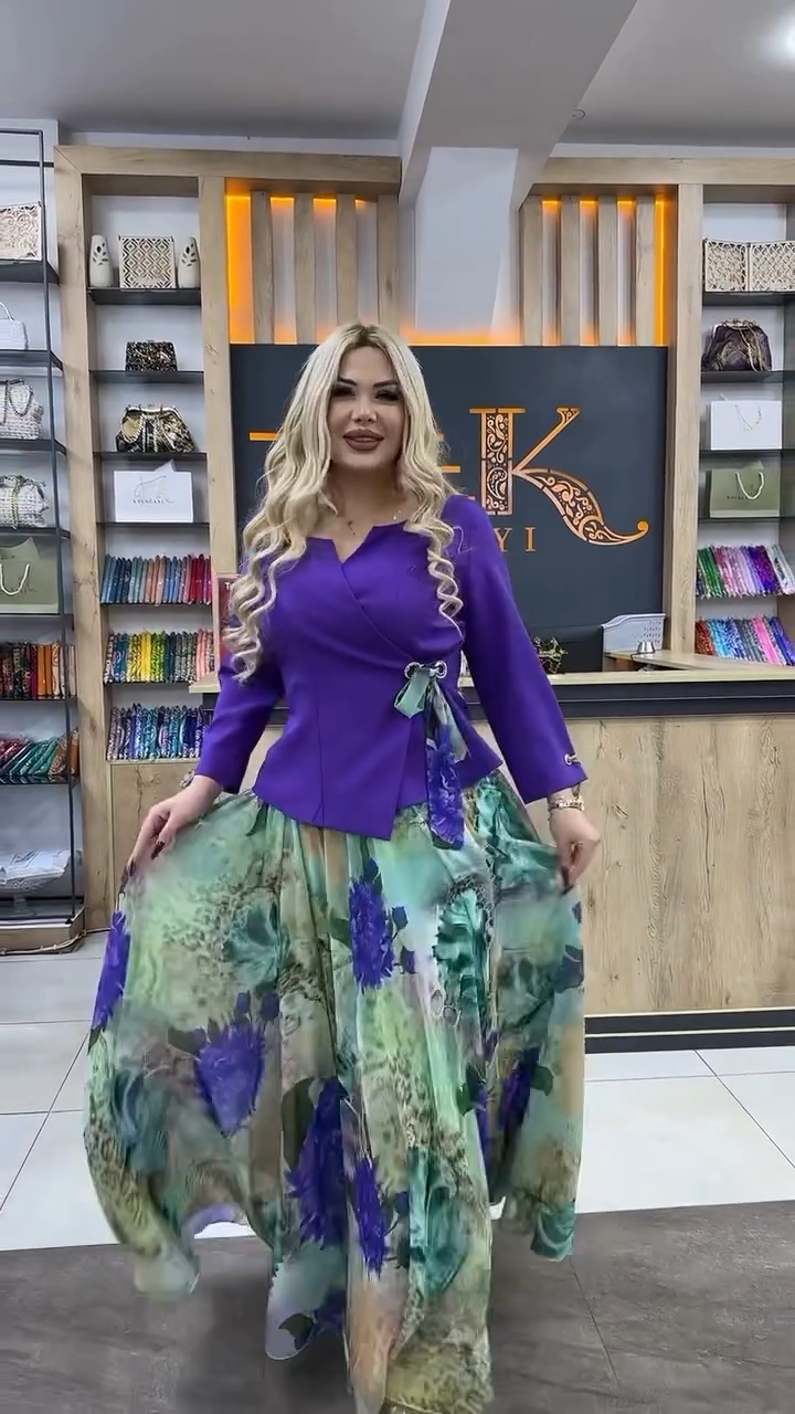 🔥✨【S-5XL】2025 Wiosna Nowa Moda Elegancka Casualowa Wysokiej Jakości Długa Sukienka Damska