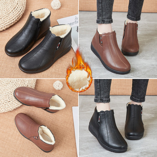 🔥Wyprzedaż limitowana czasowo【35-41】🥾Modne i ciepłe buty zimowe ze skóry na miękkiej podeszwie3814017