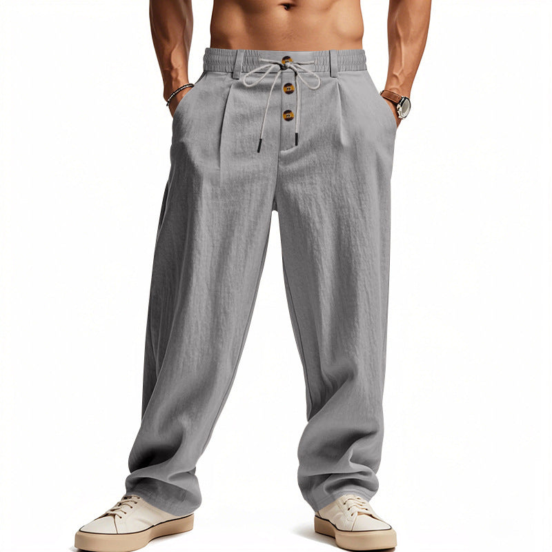 👖👖 ¡Oferta por tiempo limitado al 50% de descuento! Pantalones caseros de hombre de alta calidad, corte entallado y recto, transpirables y cómodos.
