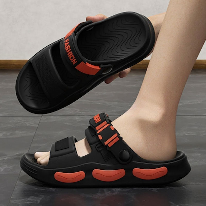 【50% off】Sandalias de playa para hombre de verano 2026, con suela gruesa y resistente al desgaste, aptas para exteriores y para conducir, antideslizantes, antiolor, con suela blanda y cómoda.