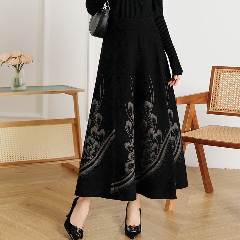 👗🎀【S-3XL】Nowa elegancka spódnica damska na jesień i zimę, gruba wełna, ciepła i wygodna