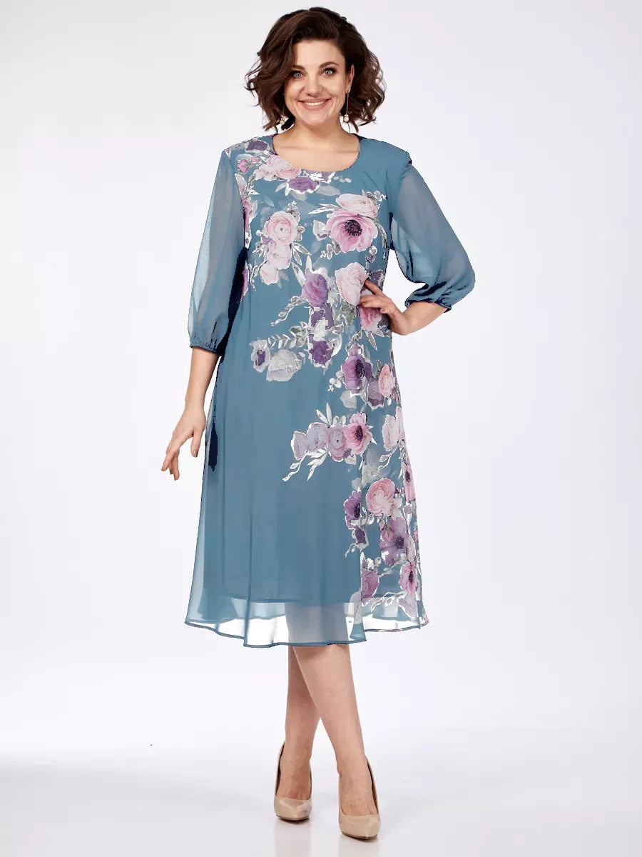 🌸 Zľava 49% 💥💕【S-5XL】Elegantné jarné šifónové šaty s kvetinovou potlačou 2026🌷