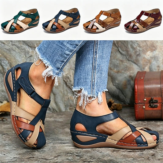 ✨🩰【Promoción de temporada】【35-43】Sandalias romanas cómodas de piel suave para mujer