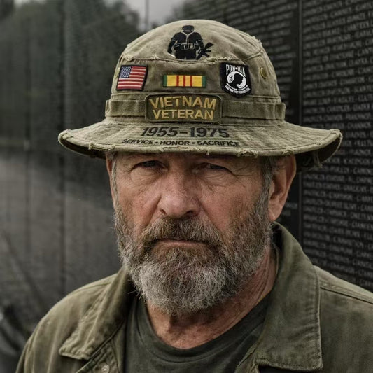 🏆Último día de rebajas: 50% de descuento 🎖️Sombrero Boonie en homenaje a los veteranos de Vietnam: honra su servicio y sacrificio. Sombrero resistente para exteriores con protección táctica.