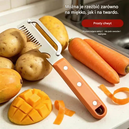 💥Kup jeden, a drugi otrzymasz gratis💥🔪Wielofunkcyjna krajalnica i obieraczka ze stali nierdzewnej🧅