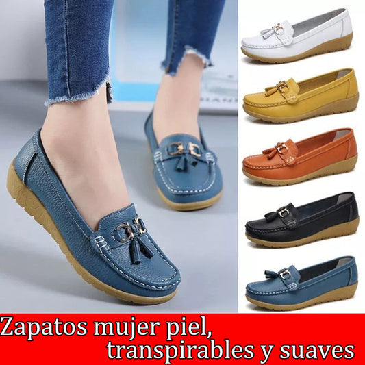 😍【35-44】 Zapatos de cuero para mujer de moda primavera-verano 2026 nuevos
