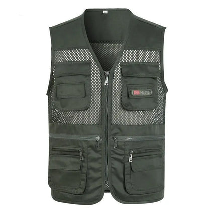 🔥😎【XL-4XL】【55-100 kg】Jednoduchá a praktická pracovná vesta s viacerými vreckami