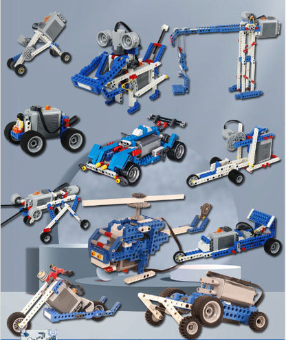 🤖【Szczęśliwy czas dla dzieci】😀Elektryczna zabawka konstrukcyjna, zabawka edukacyjna i rekreacyjna dla dzieci