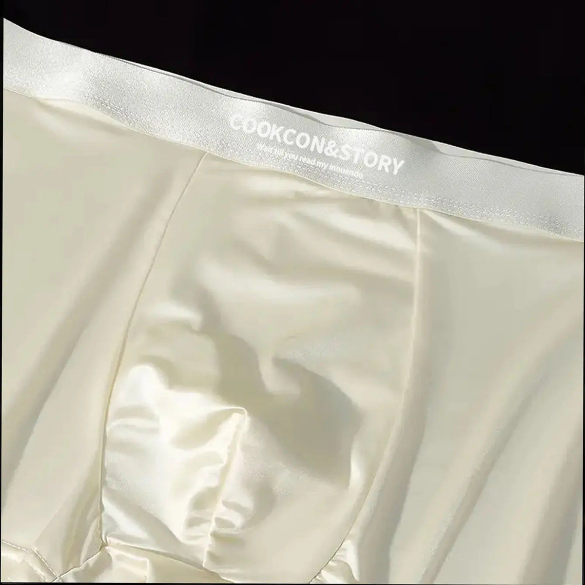 🔥😎【50% de descuento】Bóxers para hombre 10A con entrepierna antibacteriana, Ropa interior transpirable, suave y sin costuras de seda helada, Ropa interior de satén de lujo