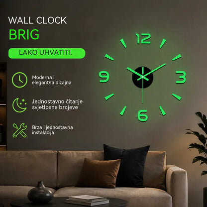 【30%OFF】🕑✨Reloj de pared acrílico luminoso 3D sin necesidad de taladrar (requiere montaje)