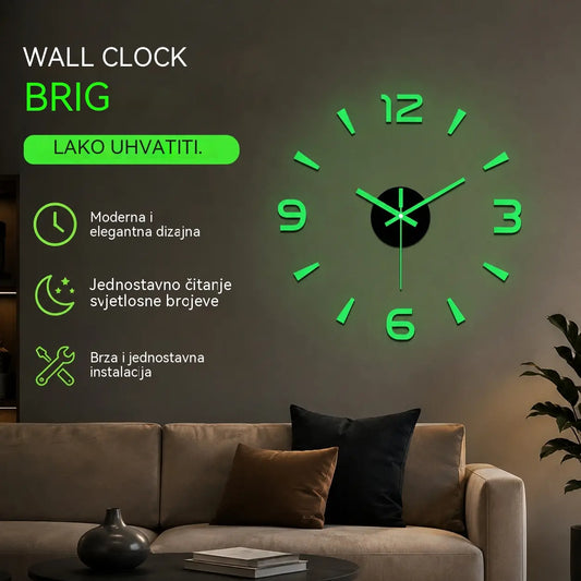 【30%OFF】🕑✨Reloj de pared acrílico luminoso 3D sin necesidad de taladrar (requiere montaje)