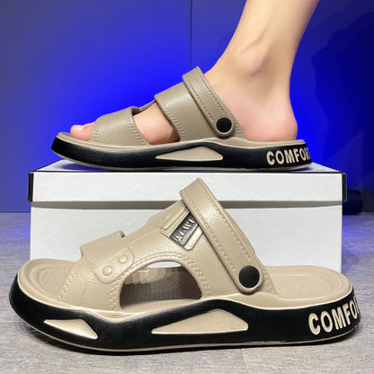【50% de descuento por tiempo limitado】Nuevas sandalias de playa para hombre 2026, antiolor, ideales también para conducir y uso casual.