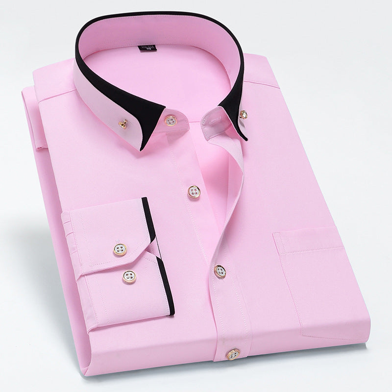 🔥👔 [S-4XL] 👕2025 nowa oddychająca męska koszula biznesowa casualowa