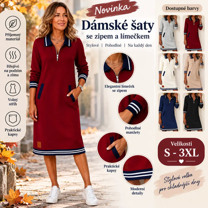 🔥💕【S-3XL】Nové zimné mikinové šaty, štýlové, ležérne a všestranné
