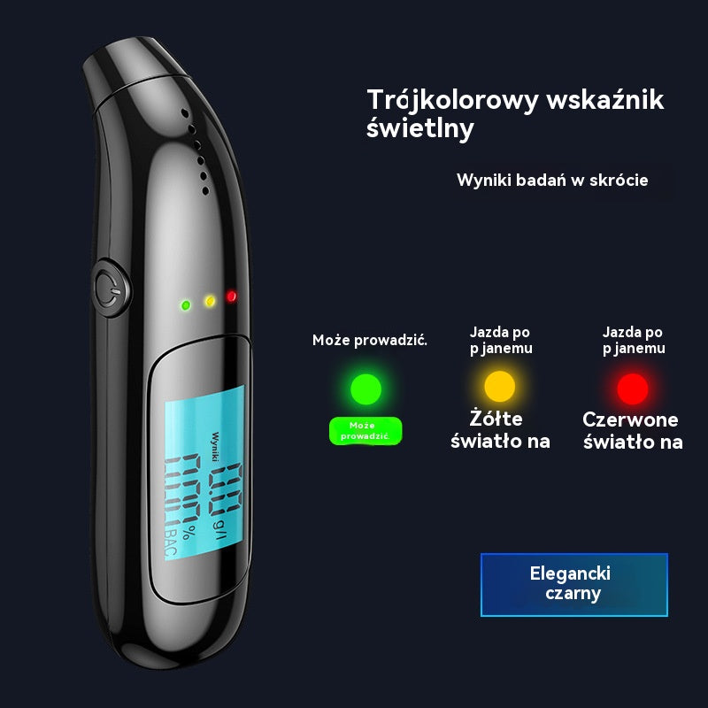 🔥【Płatność przy odbiorze】🍷 Wysokiej precyzji przenośny alkomat – zmierz zawartość alkoholu we krwi przed prowadzeniem pojazdu