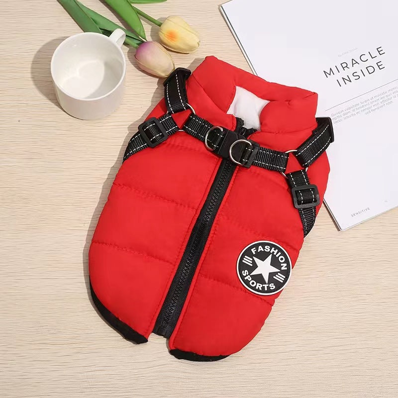 🐕‍🦺🔥【Plačilo ob dostavi】Jesensko/zimski smučarski kombinezon za hišne ljubljenčke, vodoodporna in topla bombažna jakna za pse