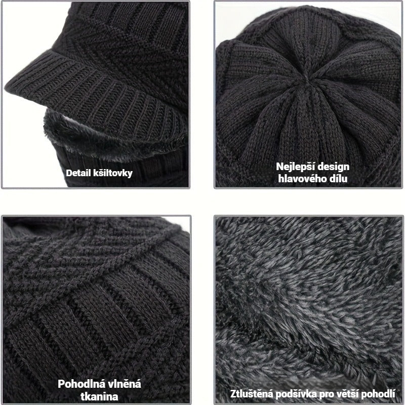 🎉Žhavý prodej🎉: Nový model 2025 – Jednodílná čepice s vlny, větruodolná a teplá, ideální pro venkovní aktivity!