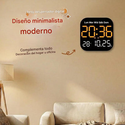 🕰️ Número 1 en ventas 🛏️ Reloj digital para hogar y oficina despierta suavemente sin alarmas molestas brillo ajustable y silencioso por la noche muestra temperatura compañero ideal diario 🌙