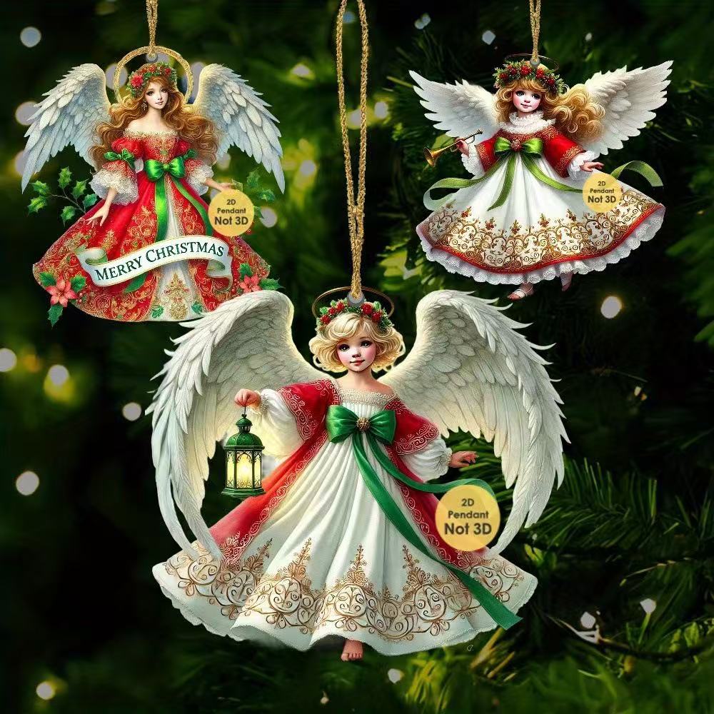 ✨🎄🧚‍♀️Kup 1, a 1 dostaniesz gratis🎁👼Drewniana dekoracja świąteczna Anioł
