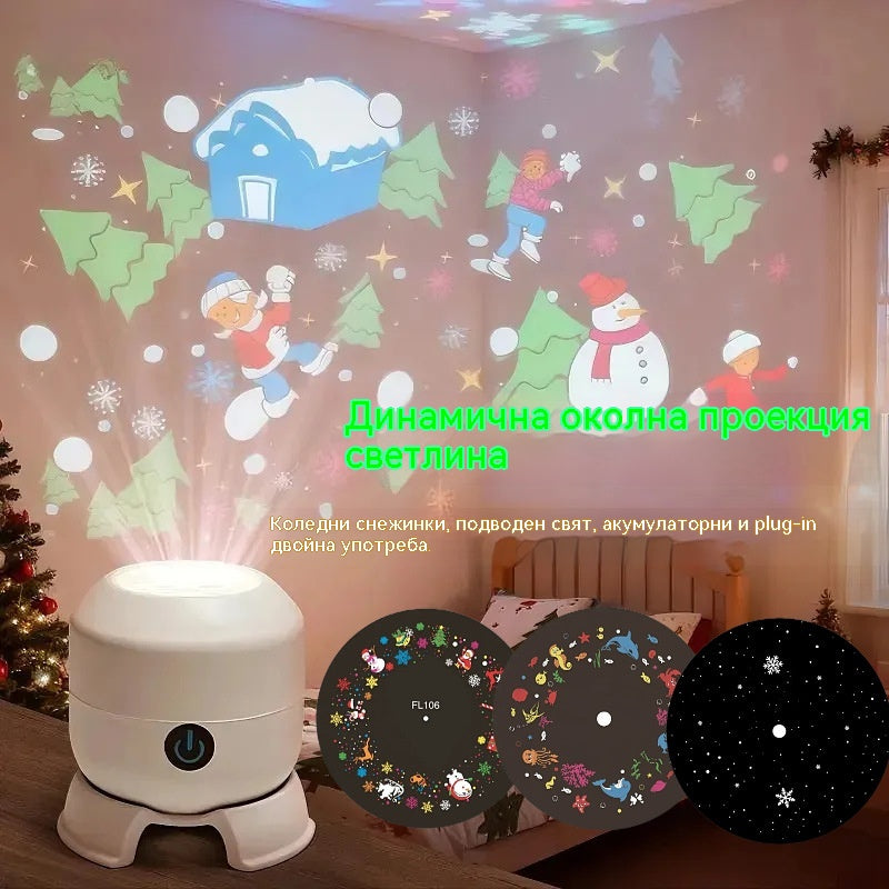 💖🌙【50% отстъпка】2026 Динамична въртяща се LED прожекторна светлина! ☁️🔥✨