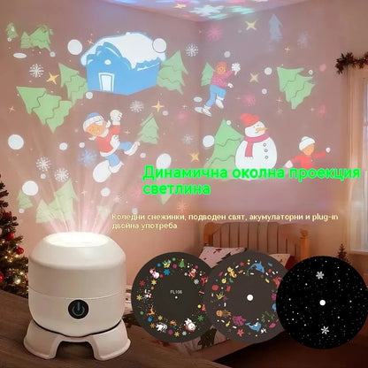 💖🌙【50% отстъпка】2026 Динамична въртяща се LED прожекторна светлина! ☁️🔥✨