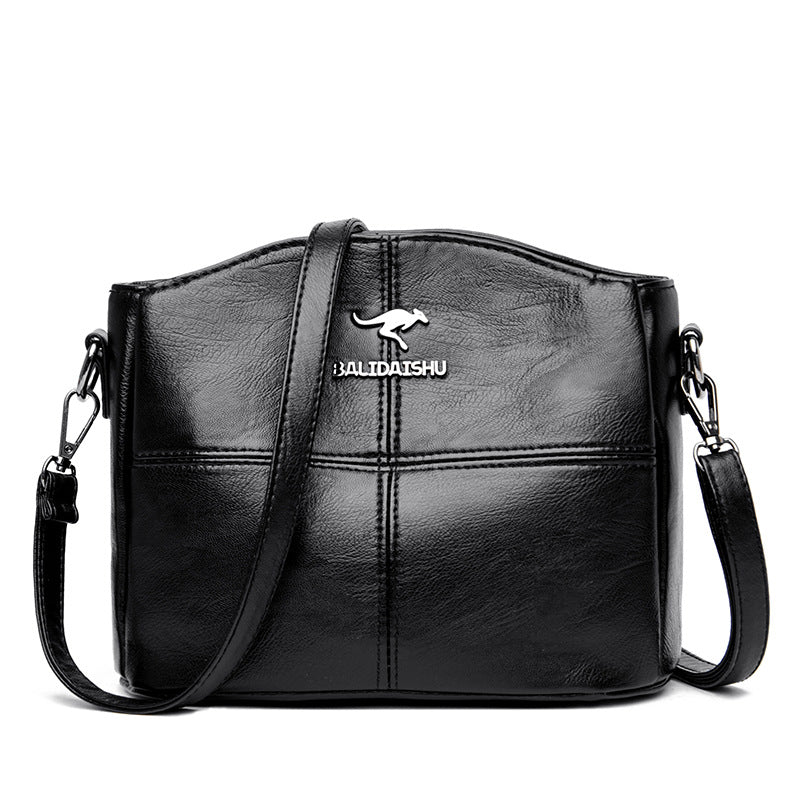 🔥👜👜 Nová kabelka cez rameno z pravej kože, ručne vyrobená v retro štýle, moderná a všestranná.