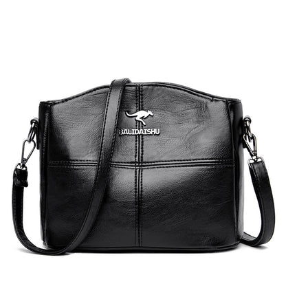 🔥👜👜 Nová kabelka cez rameno z pravej kože, ručne vyrobená v retro štýle, moderná a všestranná.