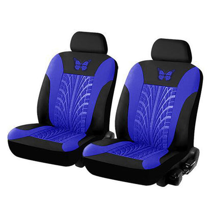 【50% off 】🦋Uniwersalny zestaw haftowanych pokrowców na siedzenia samochodowe w kolorze czerwonym w kształcie motyla-3911934