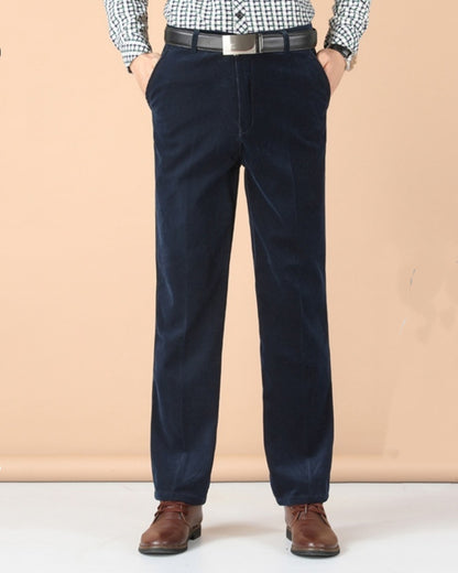 👖🆒【50-110 kg】Nové pánské volnočasové kalhoty z elastického velurového materiálu s vysokým pasem