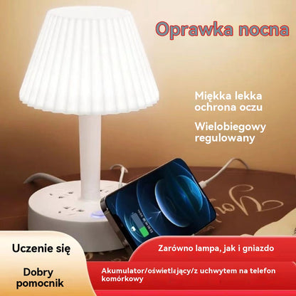 💡✨Wielofunkcyjna lampka biurkowa z wbudowanym przedłużaczem: praktyczna, stylowa i energooszczędna!