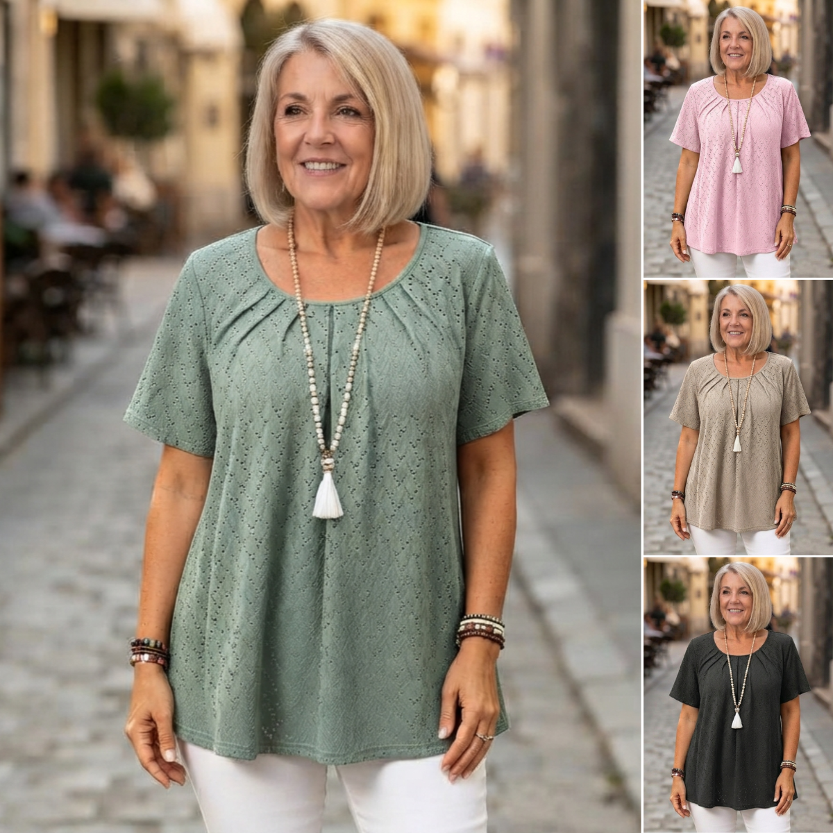 🎁【L-6XL】Camisas elegantes para mujer, camisetas informales de manga corta.✅️Pago contra entrega